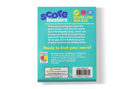 Score Busters Card Game – Fast-Paced Low-Score Party Game
