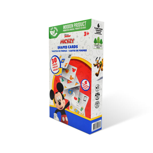 Disney Junior Mickey Wooden Shapes Flash Cards (30 Pieces)