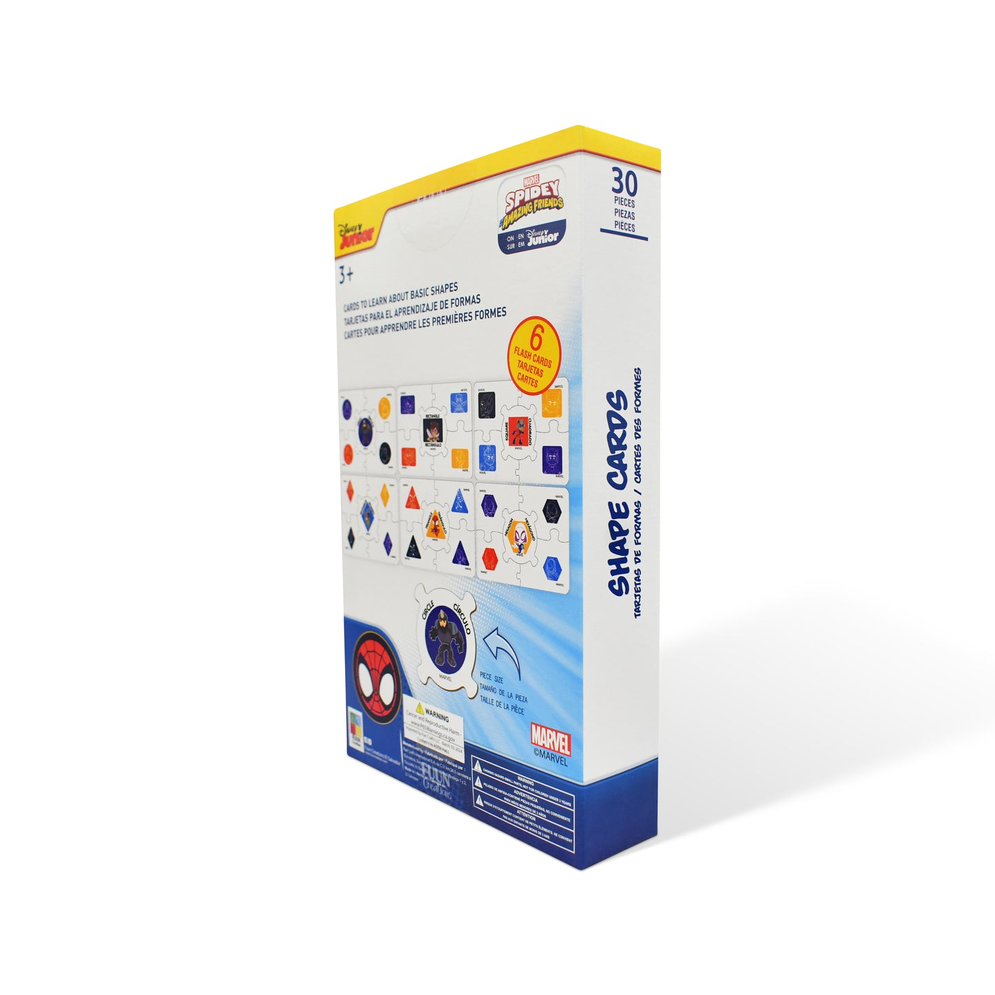 Disney Junior Spidey Wooden Shapes Flash Cards (30 Pieces)