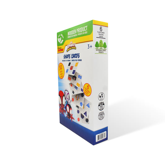Disney Junior Spidey Wooden Shapes Flash Cards (30 Pieces)