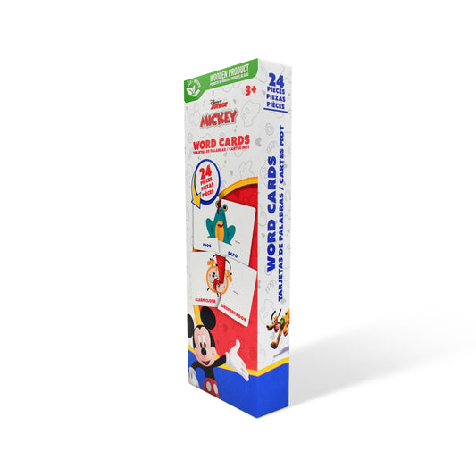 Disney Junior Mickey Educational Flash Word Cards – 24 Pieces