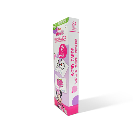 Disney Junior Minnie Educational Puzzle and Flash Word Cards– 24 Pieces