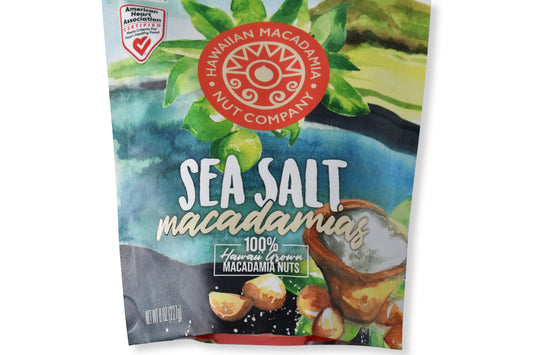 Hawaiian Sea Salt Macadamia Nuts - Resealable Pouch