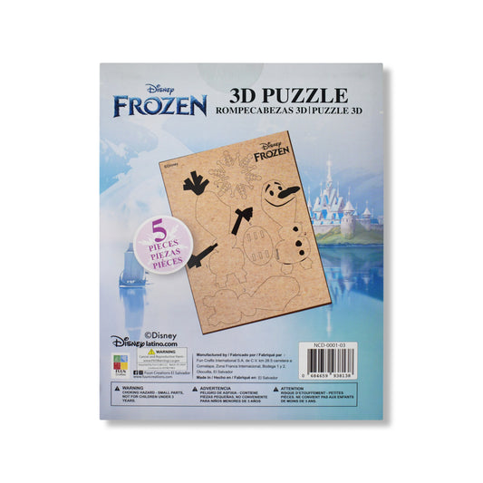 Disney Frozen Olaf 3D Wooden Puzzle (5 Pieces)