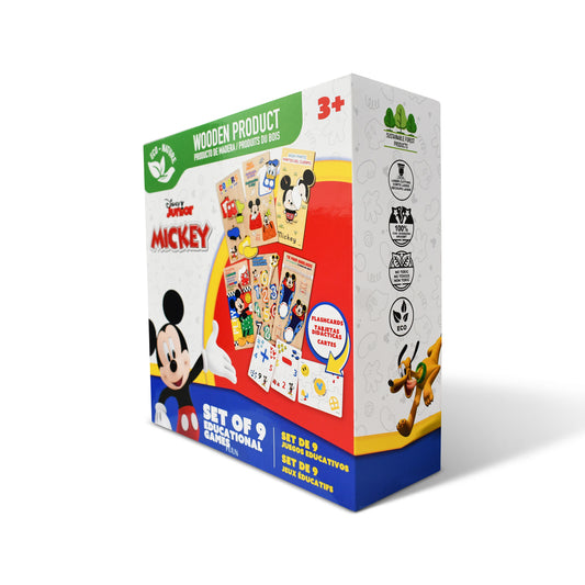 Disney Junior Mickey Mouse Funhouse 9-in-1 Wooden Educational Games Set