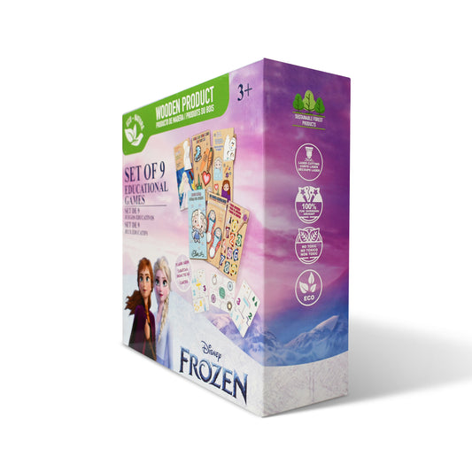 Disney Frozen 9-in-1 Wooden Educational Games Set