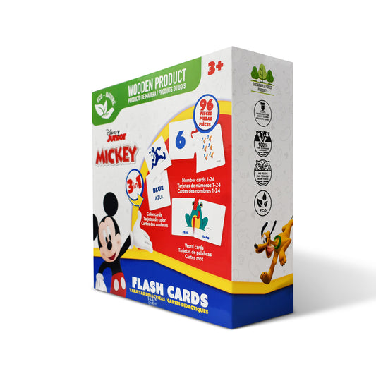 Disney Junior Mickey 3-in-1 Wooden Flash Card Set (96 Pieces)