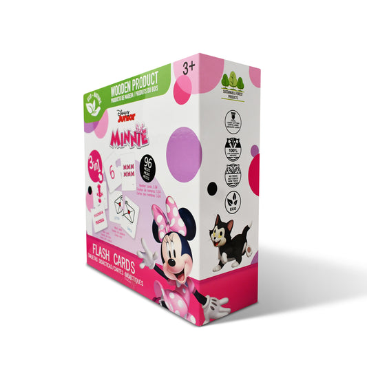 Disney Junior Minnie 3-in-1 Wooden Flash Card Set (96 Pieces)