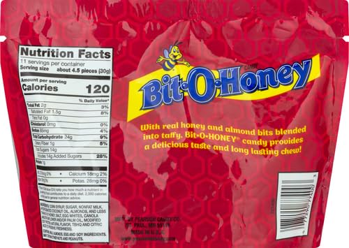 Bit-O-Honey Classic Chewy Honey & Almond Candy – 11.5 oz Resealable Bag