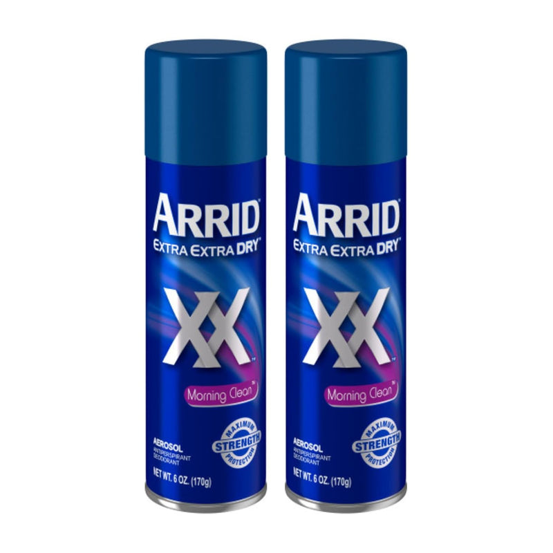 Arrid Deodorant Aerosol XX Morning Clean 6 Ounce, Pack of 2