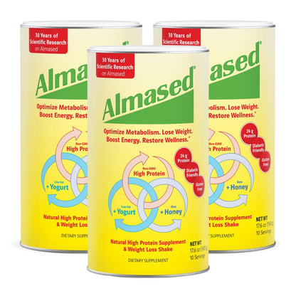 Almased Original and Vanilla 17.6oz