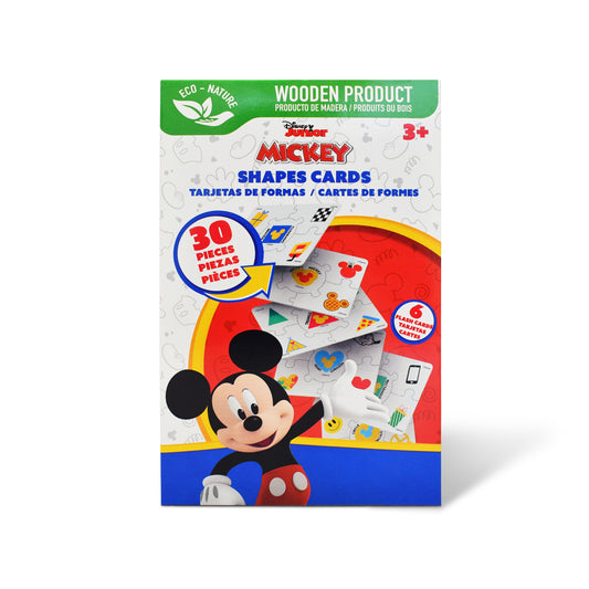 Disney Junior Mickey Wooden Shapes Flash Cards (30 Pieces)