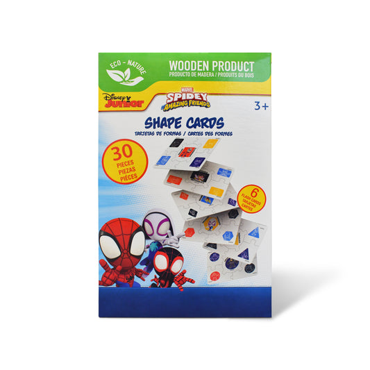 Disney Junior Spidey Wooden Shapes Flash Cards (30 Pieces)