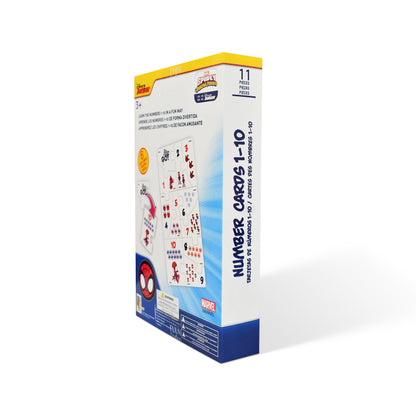 Disney Junior Spidey Educational Puzzle & Flash Number Cards 1–10 (11 Pieces)