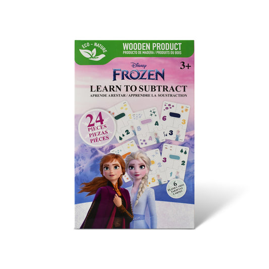 Disney Frozen Educational Puzzle & Flash Subtraction Cards – Learn to Subtract (24 Pieces)