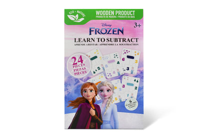 Disney Frozen Educational Puzzle & Flash Subtraction Cards – Learn to Subtract (24 Pieces)