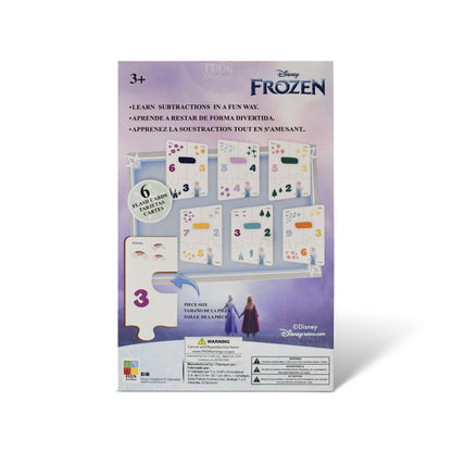 Disney Frozen Educational Puzzle & Flash Subtraction Cards – Learn to Subtract (24 Pieces)