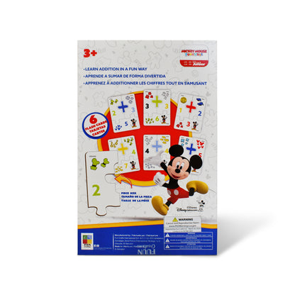 Disney Junior Mickey Educational Puzzle & Flash Addition Cards – Learn to Add (24 Pieces)