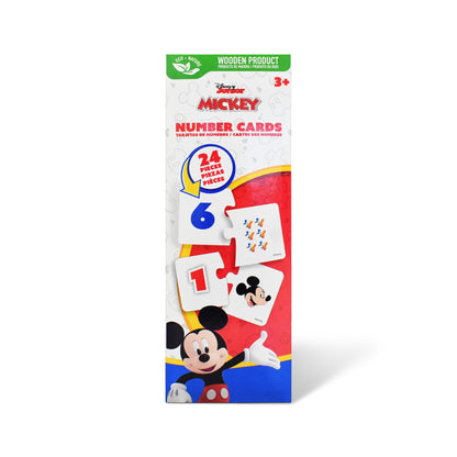 Disney Junior Mickey Educational Puzzle & Flash Number Cards – 24 Pieces