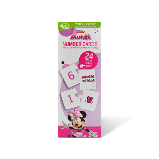 Disney Junior Minnie Educational Puzzle & Flash Number Cards – 24 Pieces