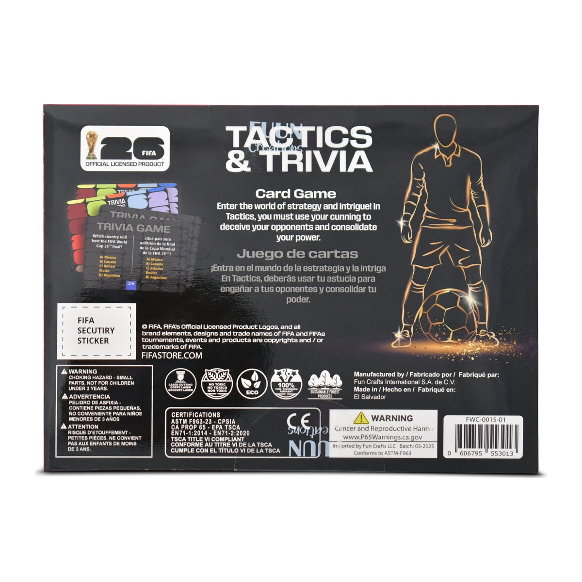 FIFA Tactics & Trivia Card Game – Official Football Trivia