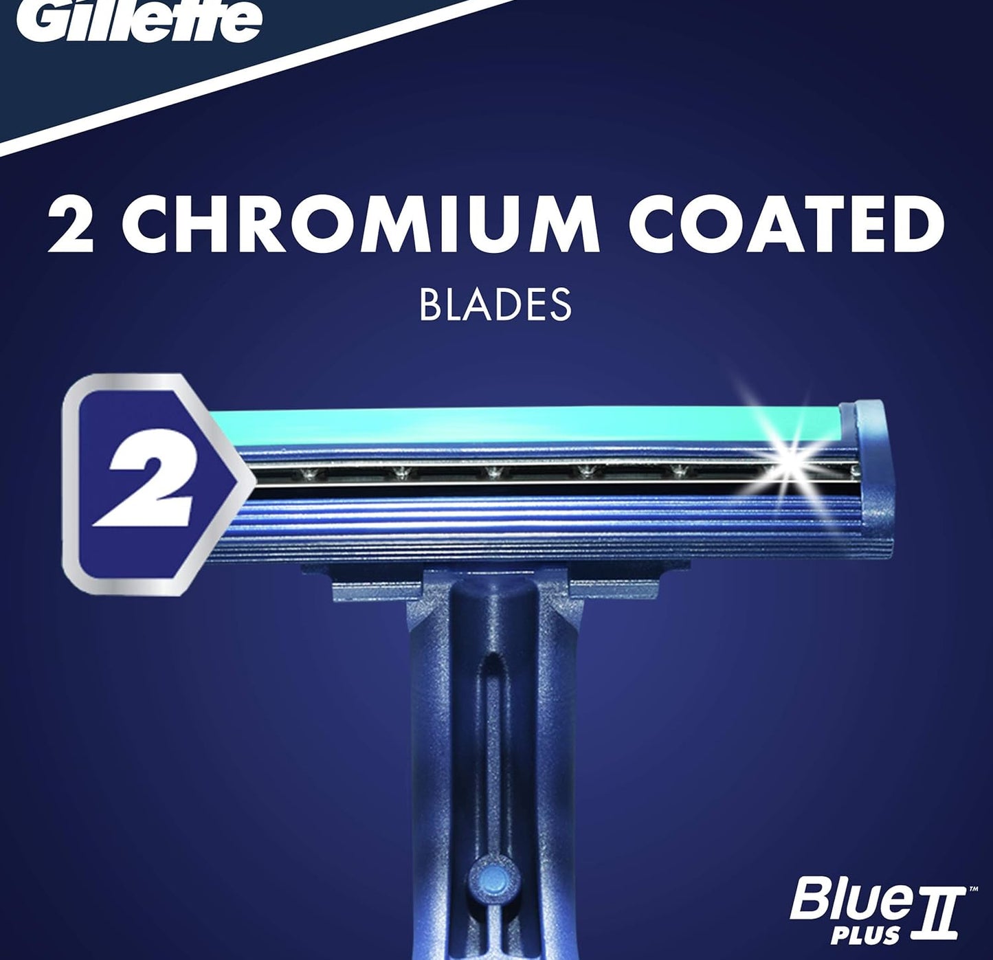 Gillette Blue II Plus Disposable Razors 5 Count