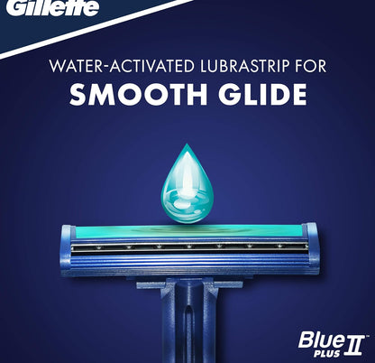 Gillette Blue II Plus Disposable Razors 5 Count