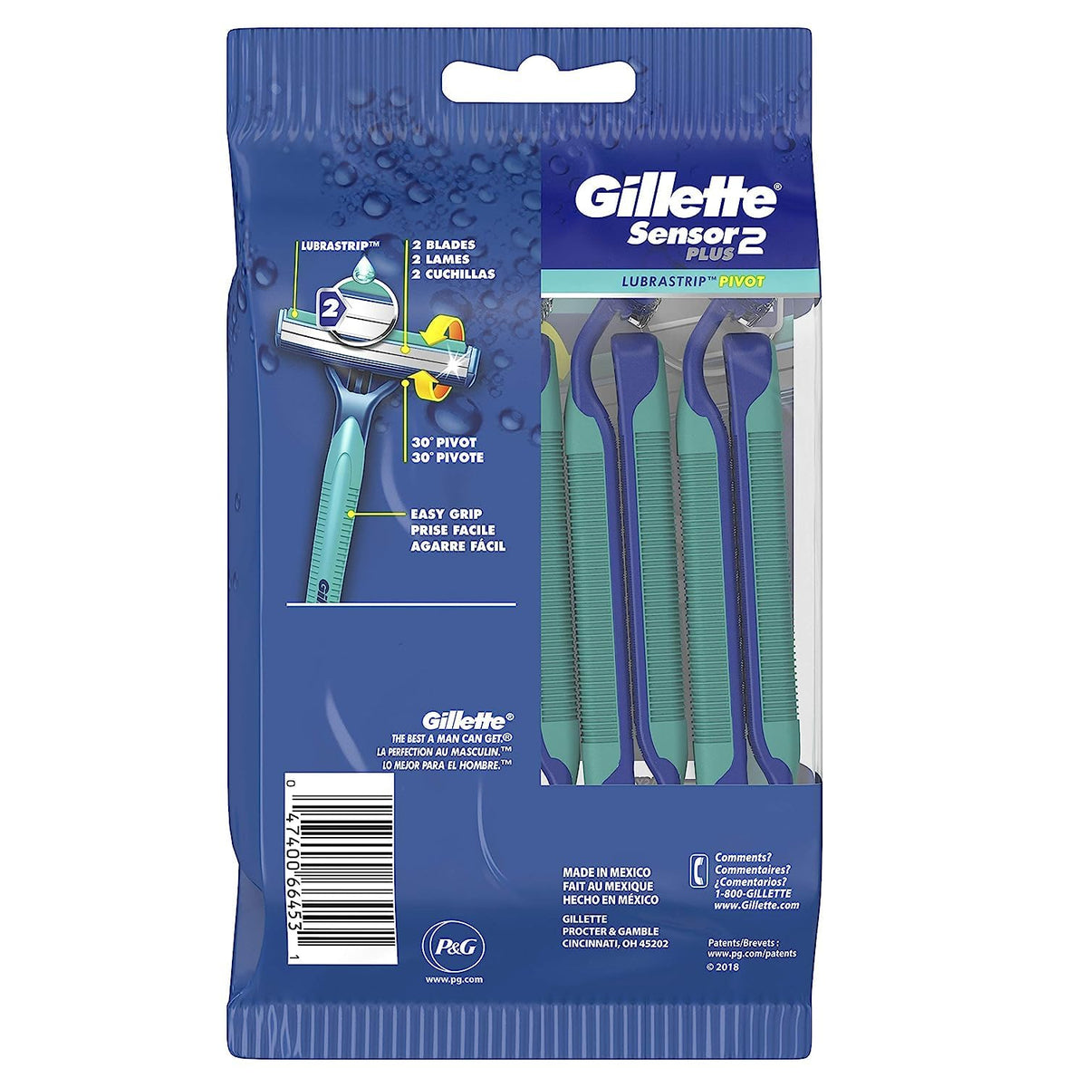 Gillette Sensor2 Plus Disposable Razors (10-Count)