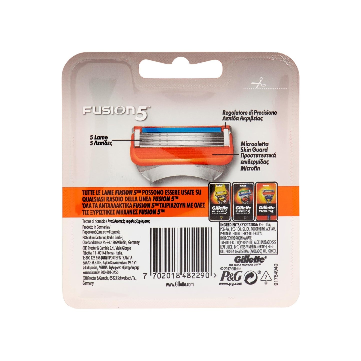 Gillette Fusion5 Blade Replacements For Men, 4 Count