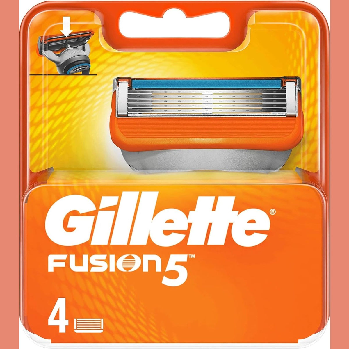 Gillette Fusion5 Blade Replacements For Men, 4 Count