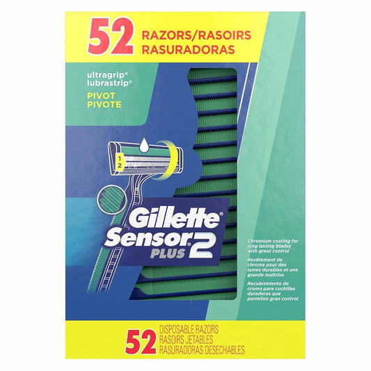 Gillette Sensor2 Plus Disposable Razor (52-Count)