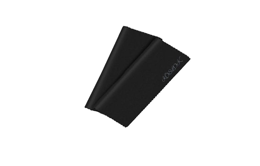 KOSLOK Black Microfiber Cleaning Cloths for Electronics, Screens & Eyeglasses