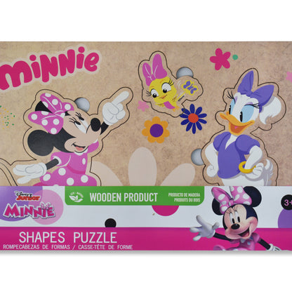 Disney Junior Minnie Adventure Seekers Wooden Shapes Puzzle