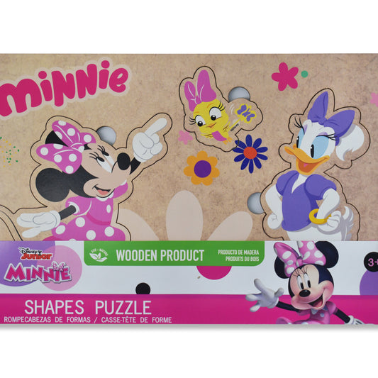 Disney Junior Minnie Adventure Seekers Wooden Shapes Puzzle