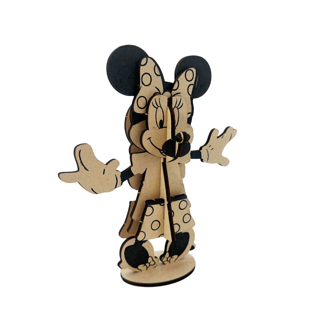 Disney Junior Minnie Mouse 3D Wooden Puzzle – 11-Piece Eco Toy