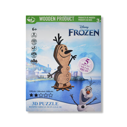 Disney Frozen Olaf 3D Wooden Puzzle (5 Pieces)