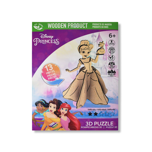 Disney Princess Cinderella 3D Wooden Puzzle (13 Pieces)