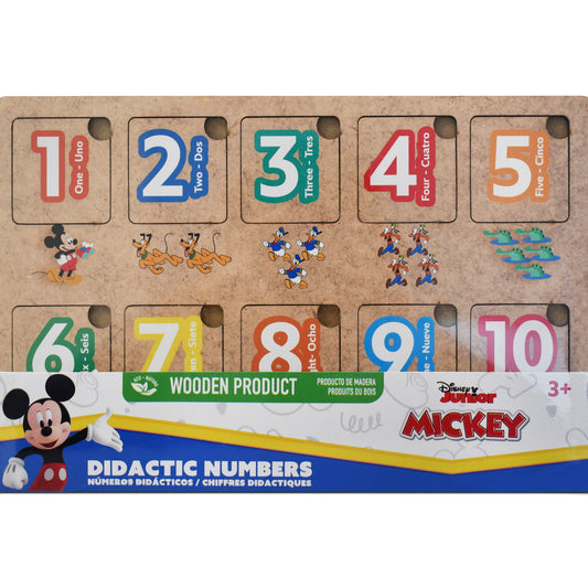 Disney Mickey Wooden Didactic Numbers Puzzle (10 Pieces)
