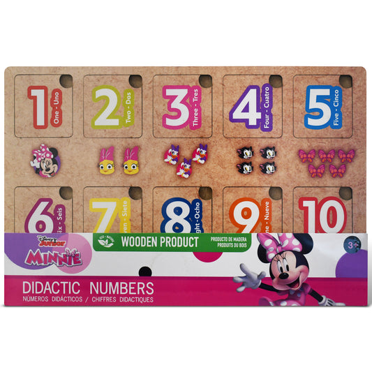 Disney Minnie Wooden Didactic Numbers Puzzle (10 Pieces)