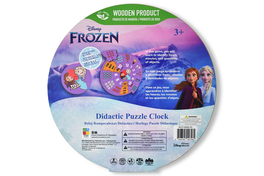 Disney Frozen Didactic Puzzle Clock