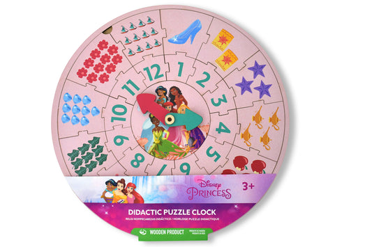 Disney Princess Didactic Puzzle Clock