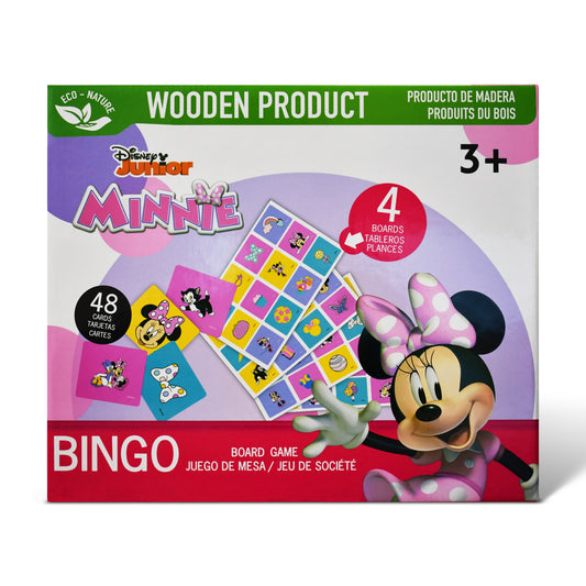 Disney Junior Minnie Wooden Bingo Board Game