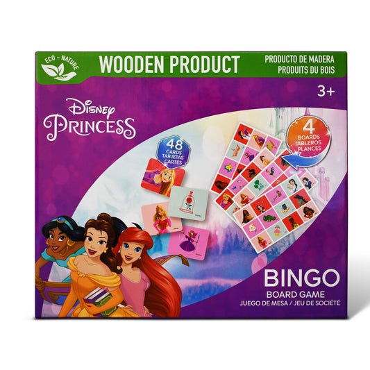 Disney Princess Wooden Bingo Board Game