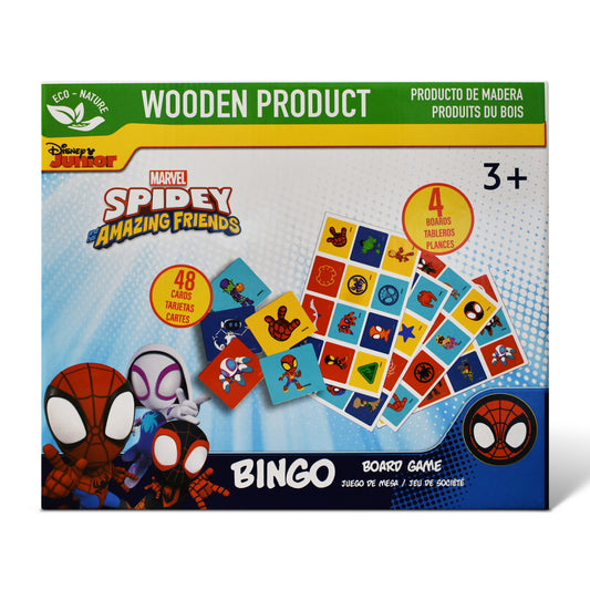 Marvel Spidey & His Amazing Friends Wooden Bingo Board Game