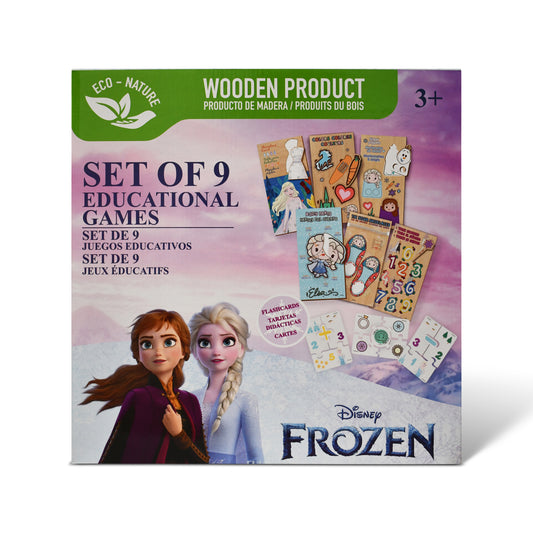 Disney Frozen 9-in-1 Wooden Educational Games Set