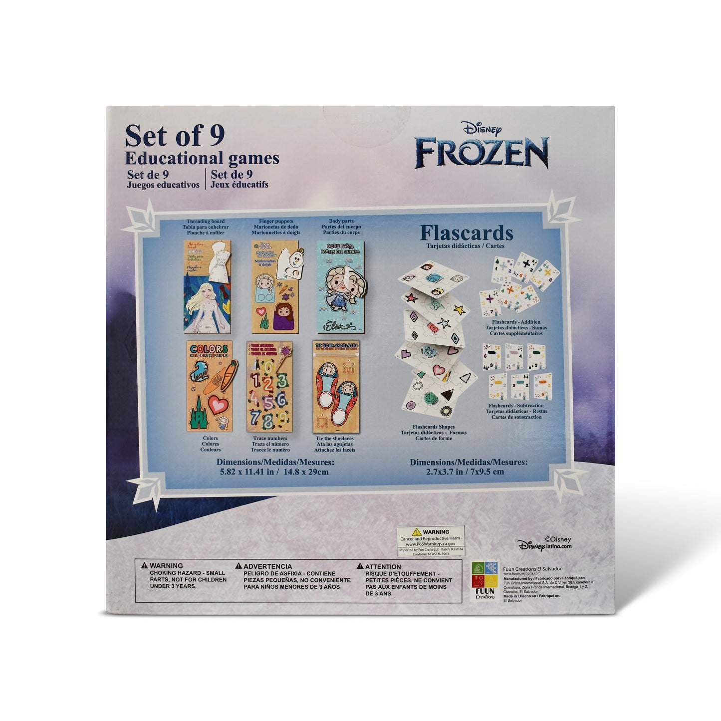 Disney Frozen 9-in-1 Wooden Educational Games Set