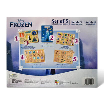 Disney Frozen 5-in-1 Wooden Educational Games Set