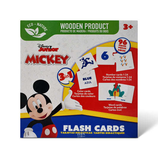 Disney Junior Mickey 3-in-1 Wooden Flash Card Set (96 Pieces)