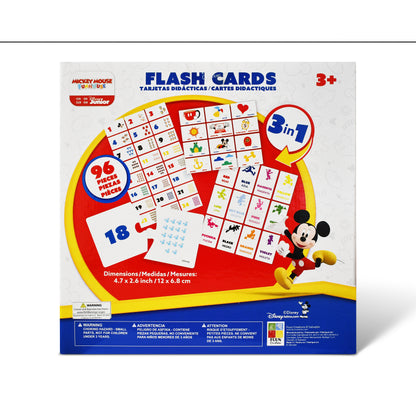 Disney Junior Mickey 3-in-1 Wooden Flash Card Set (96 Pieces)
