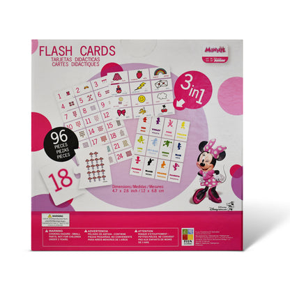 Disney Junior Minnie 3-in-1 Wooden Flash Card Set (96 Pieces)